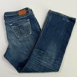 Big Star Miki Regular Bootcut Jeans Women's Size 36R Distressed Medium Wash READ